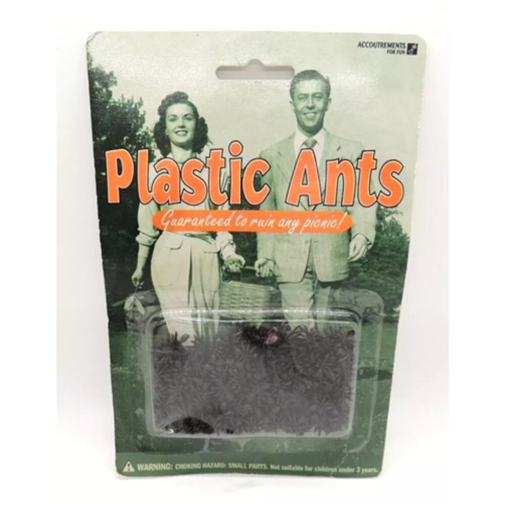 Black Ants Accoutrements for Fun Gag Gift Party Accessories Picnic NIP Plastic